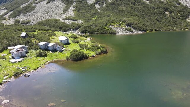 Amazing Summer Landscape of Rila mountain near Granchar Lake, Bulgaria