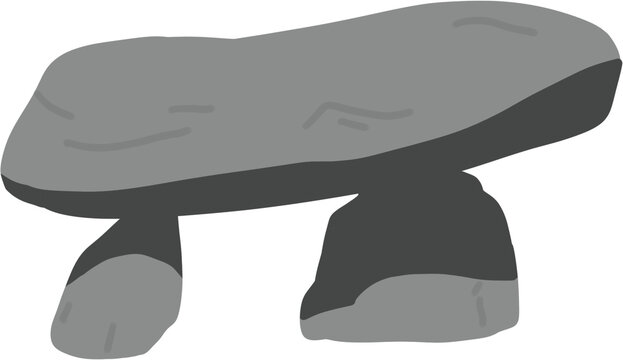 Korean Dolmen Prehistoric Megalithic Stone Tomb Ancient Heritage Illustration