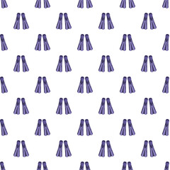 Repeating purple swimming flippers creating a fun and active background design © nsit0108
