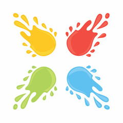 Fototapeta premium Colorful Paint Splashes