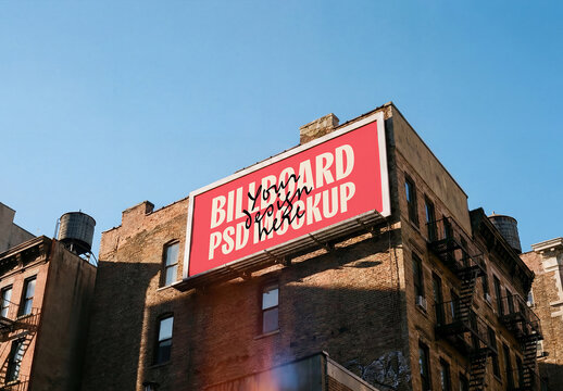 Urban Building Billboard Mockup
