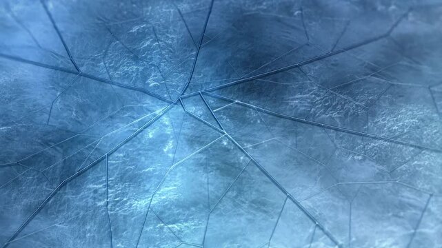 Ice cracks forming in slow motion: a mesmerizing sequence of fracturing patterns