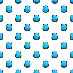 Obraz premium Fantasy pattern showing blue dragon eggs on a white background