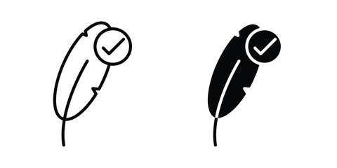 Hypoallergenic tested icon lineart style, silhouette flat icons © Cristiane