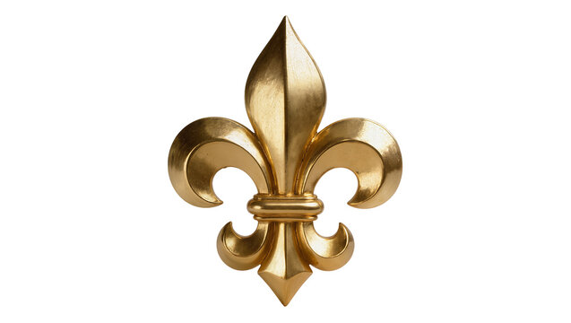 Golden Fleur de Lis Emblem