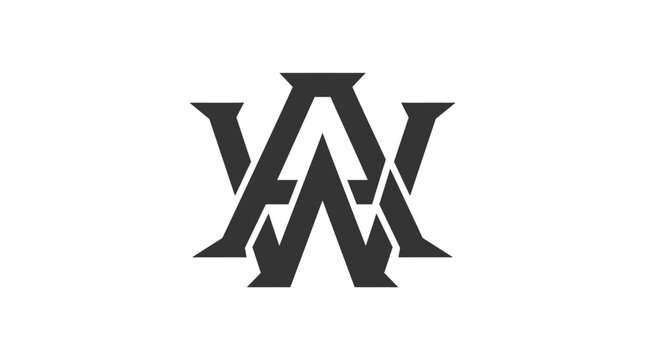 Bold interlocking black letters A and W monogram.