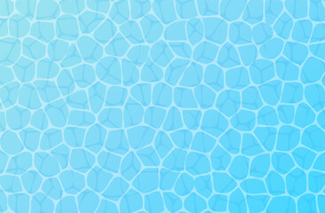 Fototapeta premium 水面の背景 水色 青 海 イラスト