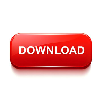 A red download button with a glossy finish and white text