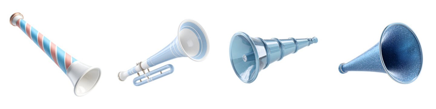 Party Horn Set - Celebration Noise Makers Illustration