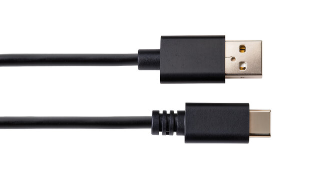 Black USB Type-A to USB Type-C Cable