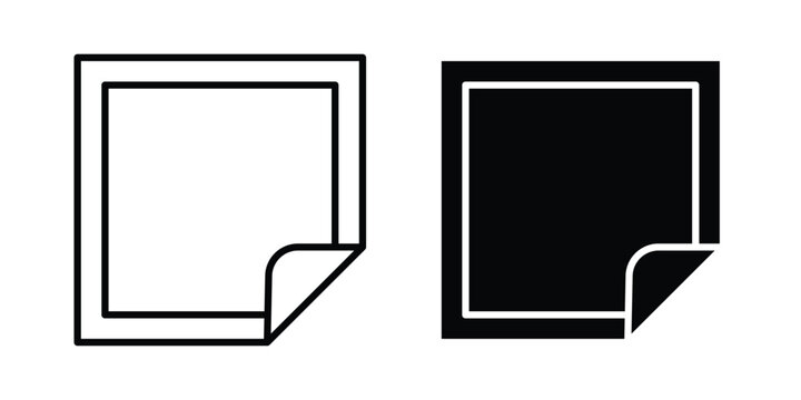 Nicotine patch icon stroke and solid black editable vectors