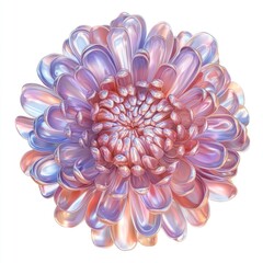 Obraz premium Chrysanthemum flower chrysanthemum illustration abstract.