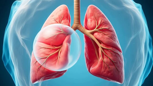 Lung Collapse Visualization: Pleural Cavity Mechanics in Pneumothorax