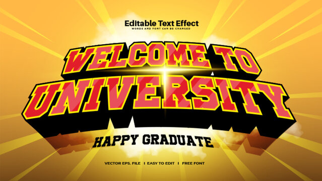 University Bold Text Effect
