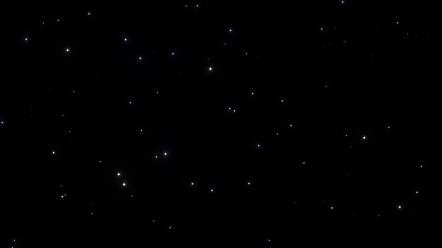 Transparent Twinkling Colored Star Particles Overlay
