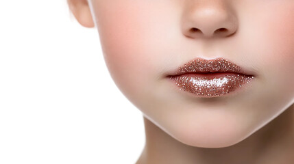 Naklejka premium Shiny Sparkle Lip Detail