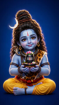 Lord Shiva baal roop hd photo 