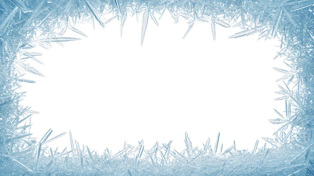 Frozen Frosty Border Frame