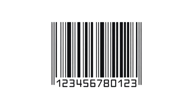 Standard barcode symbol with black vertical lines and numeric sequence for retail product identification and inventory scanning