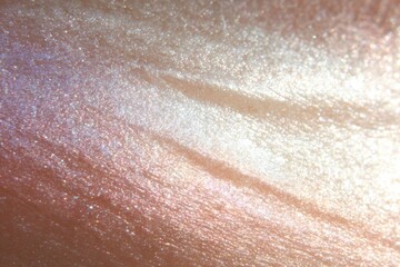 Fototapeta premium Opalescent skin macro texture with iridescent shimmer for beauty background and skincare design