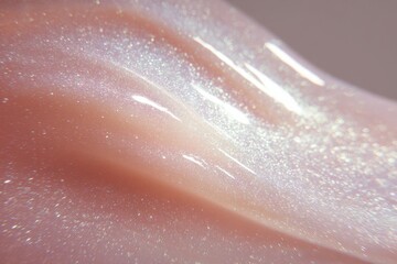 Fototapeta premium Opalescent skin macro texture with natural pearlescent shimmer for beauty background and cosmetic product design