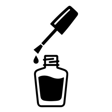 icon nail polish vector illustration