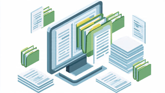 Digital Document Management System with Files and Folders.