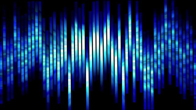 abstract background vector illustrationGlowing Blue Vertical Audio Equalizer Waveform Loop Animation