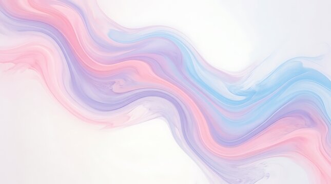 Colorful abstract flowing wave lines in soft pastel colors with smooth curves