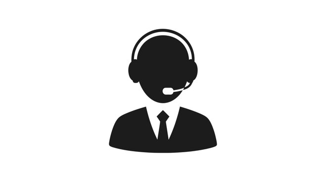 Customer service representative with headset 2.