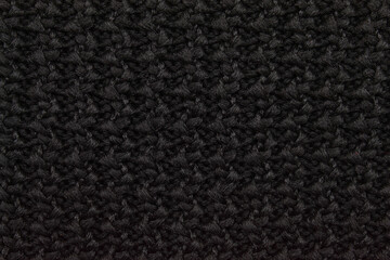 Fototapeta premium black wool knitted texture and background