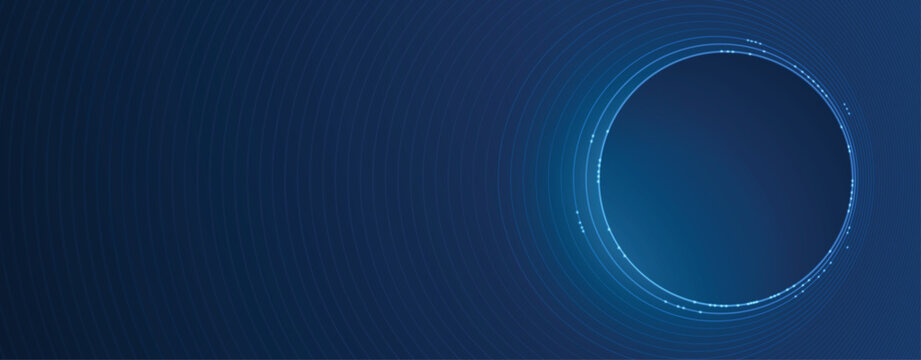 Digital cyberspace dark blue background representing big data, cloud computing, and AI
