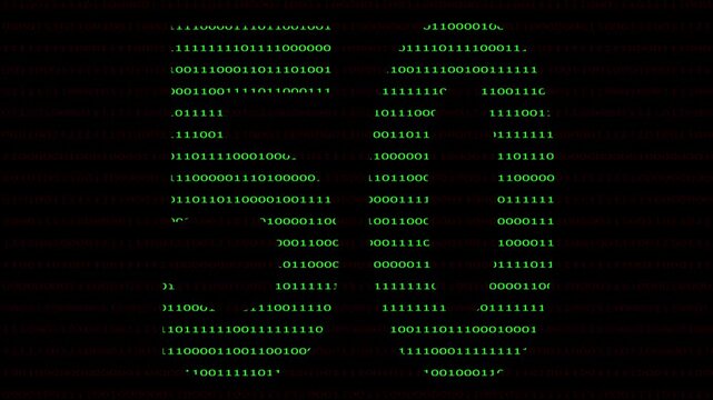 50 Number name in Binary Code Pattern. Binary numbers base background. Digital technology.