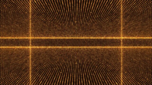 Luxury Gold Cross lines and Golden Particles Pack Loop Backgrounds 