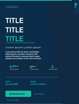 unique brochure vector design