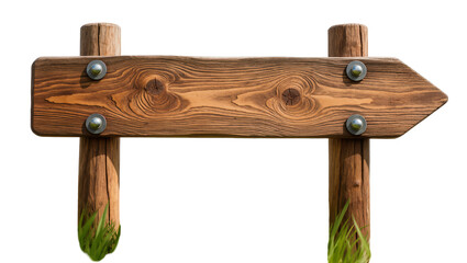 Wooden directional signpost with arrow pointing right © Sarah