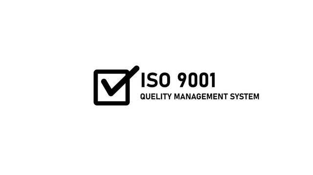 I s o 9001 management system certification seal animation