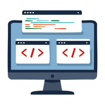 Computer screen displaying programming code and editor windows