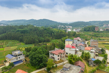 Fototapeta premium Beautiful villages and idyllic scenery