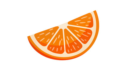 Orange slice citrus fruit segment juicy fresh