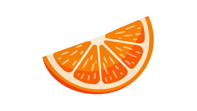 Orange slice citrus fruit segment juicy fresh