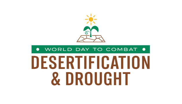 World day to combat desertification and drought with green plant