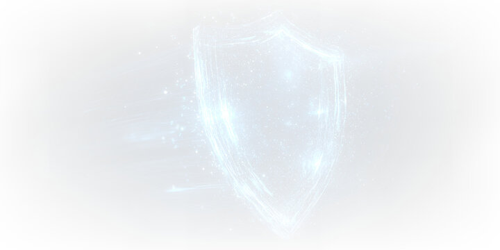 Digital circuit security with glowing blue lock overlay PNG