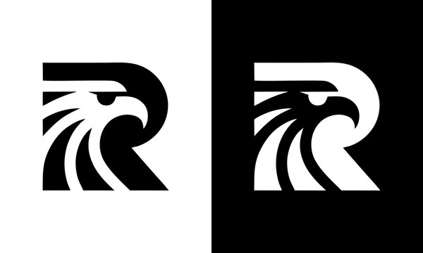 Creative letter r eagle logo ...