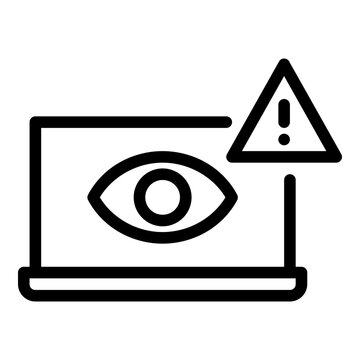 spyware line icon