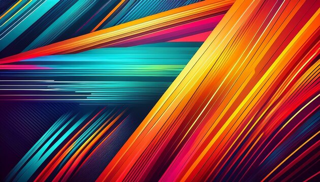 Ce Fond Abstrait Presente Des Lignes Diagonales Lumineuses Et Colorees Creant Une Composition Dynamique Et Moderne Parfaite Pour Le Design Numerique