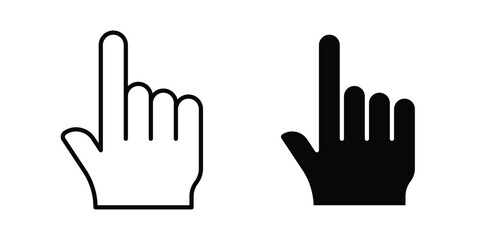 Fototapeta premium Cursor icon editable. Vector pack in black
