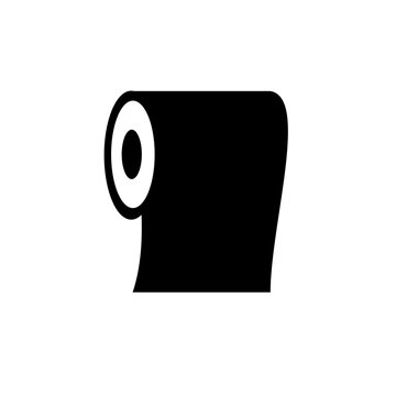 Toilet paper vector icon on a white background
