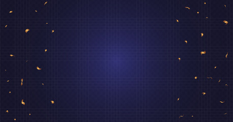 Festive dark blue background with falling golden confetti © Rayhan Studio 