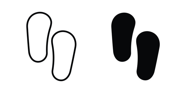 Soles icon editable. Vector pack in black